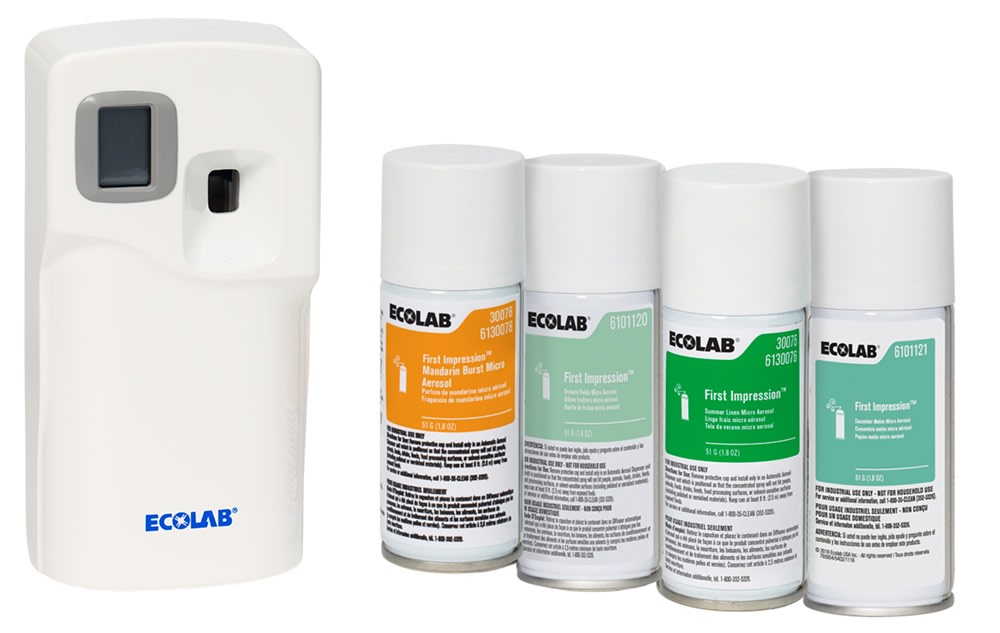 ルビーセルハンディースプレー GuestSupply US | Ecolab® First Impression Micro Aerosol Dispenser